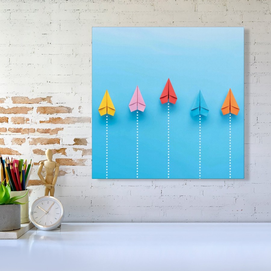 Click to view product details and reviews for Paper Aeroplanes Canvas Large 30 X 30.