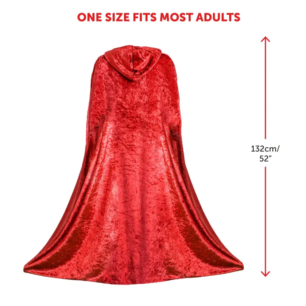 Adults Traitor Costume | 2 Pcs | Red Velour Cape & Lantern