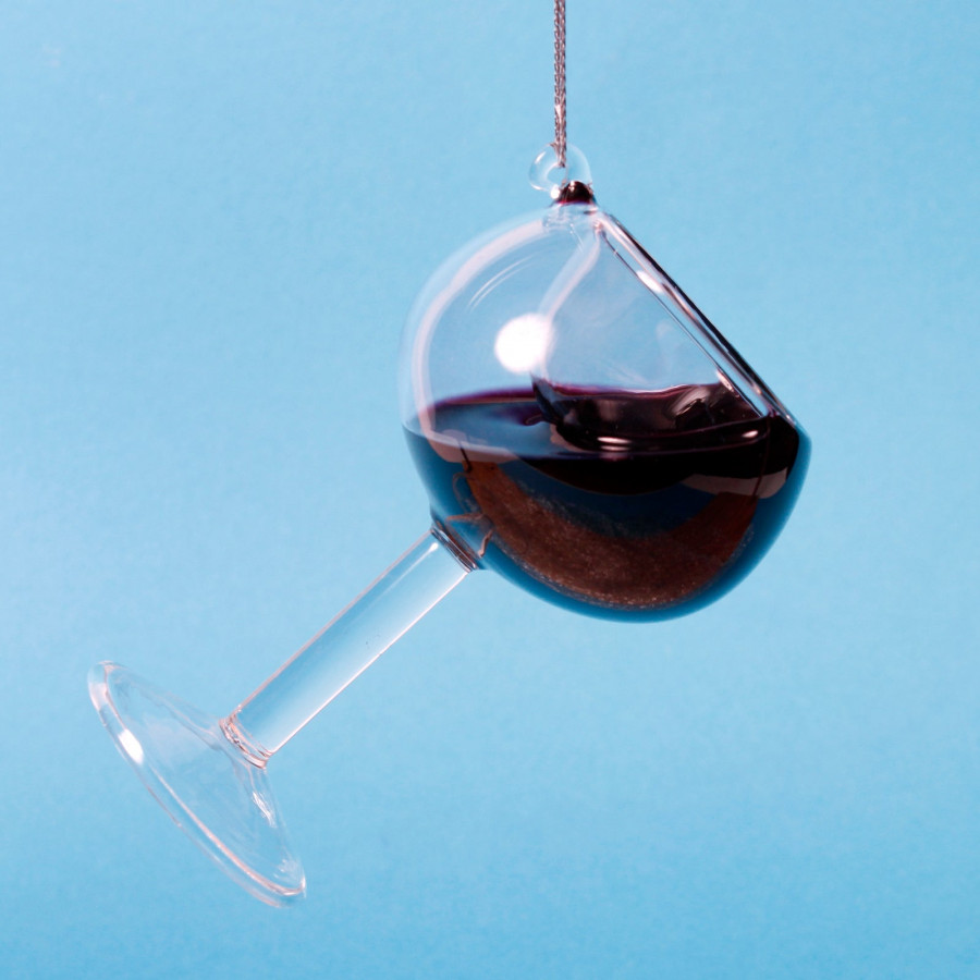 Click to view product details and reviews for Wine Glasses With Moving Liquid Hanging Tree Decoration Bauble Port Glass.