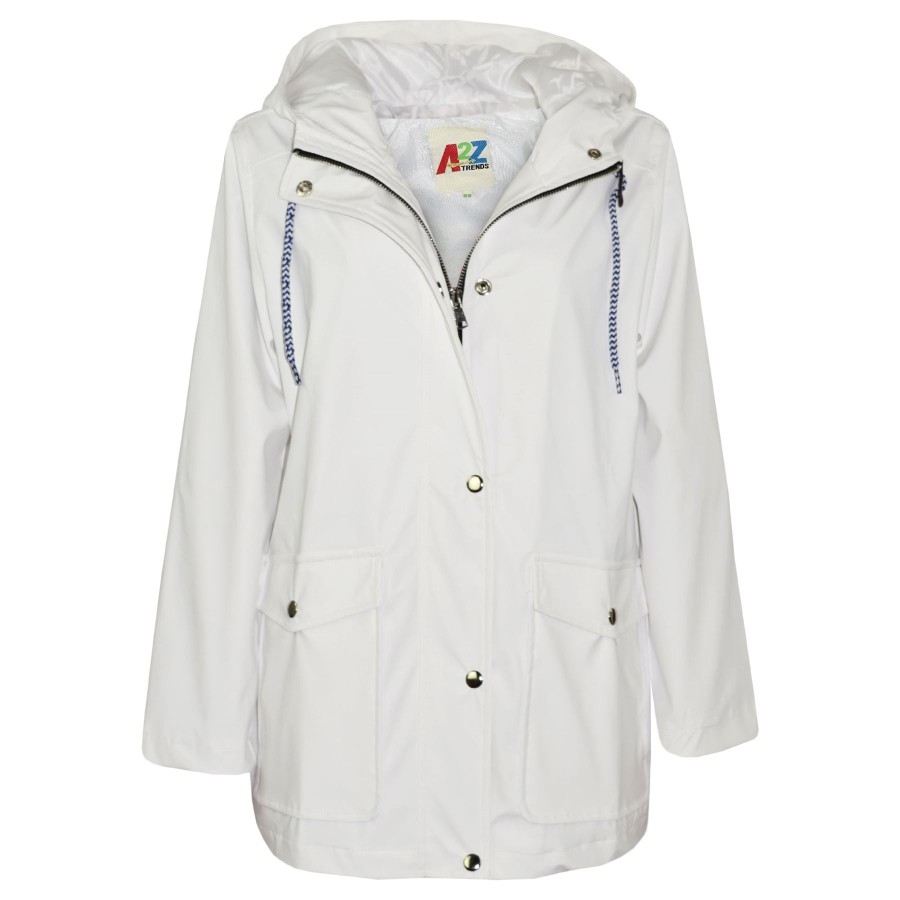 Click to view product details and reviews for Pu Raincoat Jacket Windbreaker Waterproof Parka Hooded Girls Boys Age 5 13 Years 13 Years White.