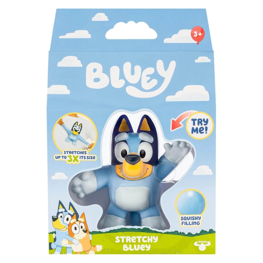 Bluey Stretchy Hero Toy Squishy Action Figure Stretches to 30cm