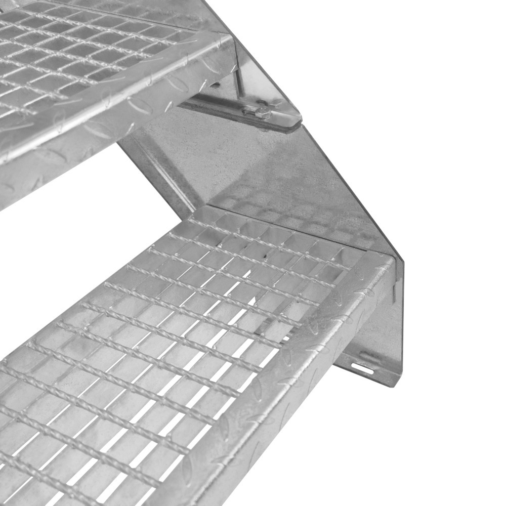 Galvanised Adjustable Steps - 8 Steps 600mm