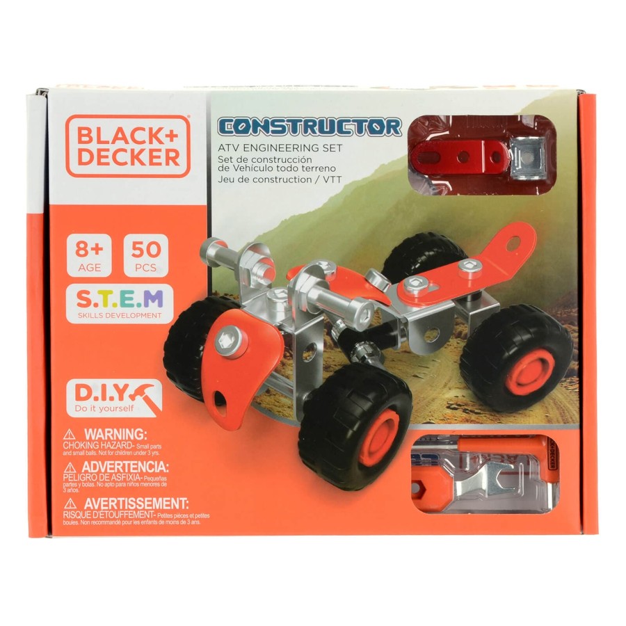 Black + Decker Build an ATV Dune Buggy Engineering Set 50 Pieces