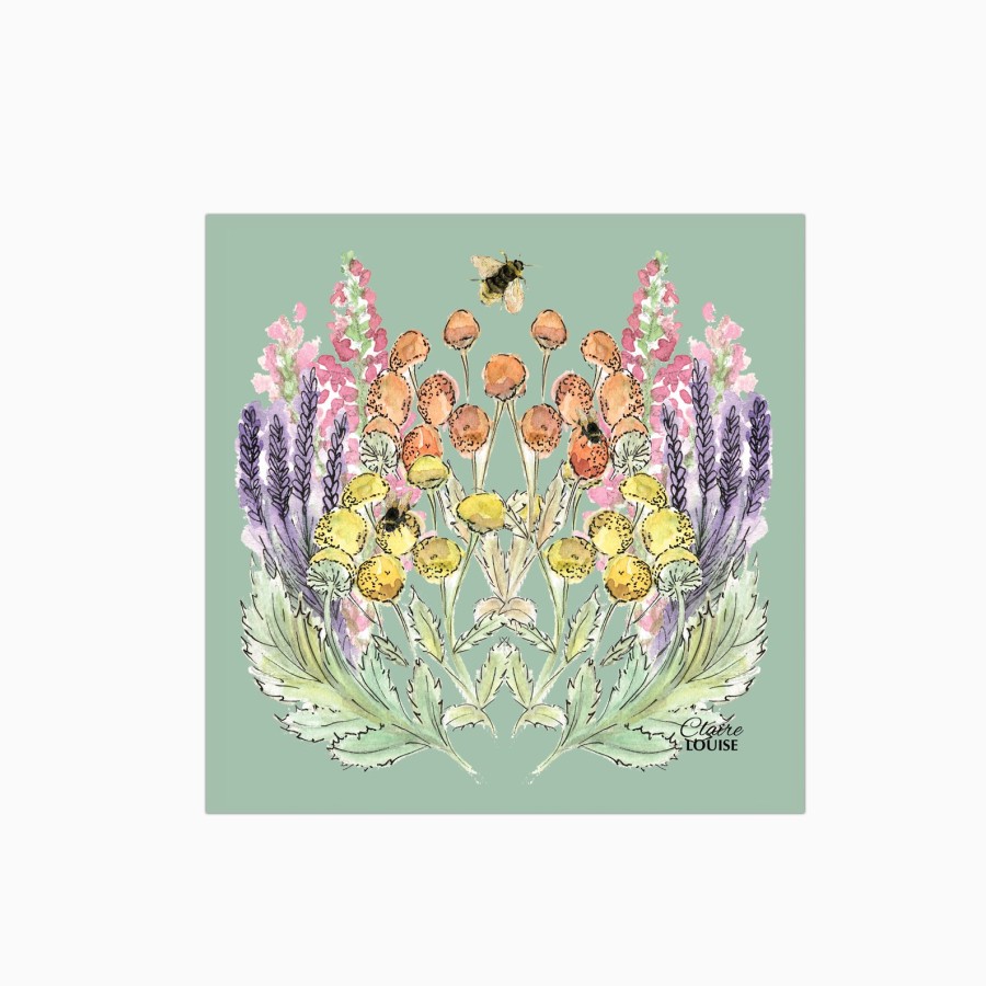 Click to view product details and reviews for Sage Bloom Glass Kitchen Splashback W600mm X H600mm.