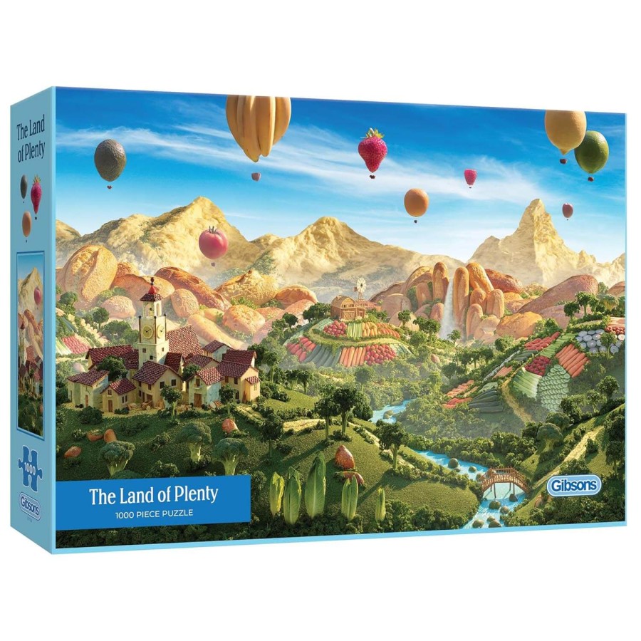 The Land of Plenty Jigsaw Puzzle Food Fruit Landscape 1000 Pieces