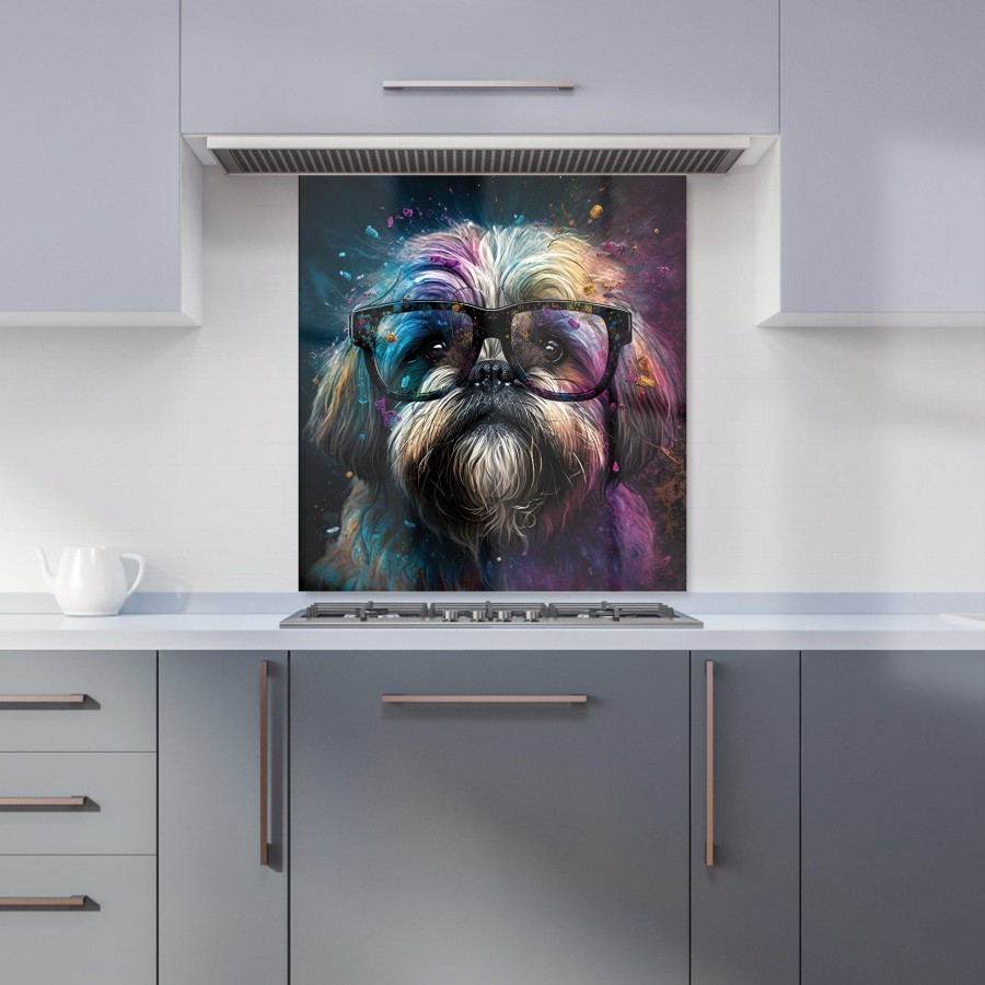 Click to view product details and reviews for Lharsa Apso Dog Face Splashart Kitchen Splashback W700mm X H750mm.