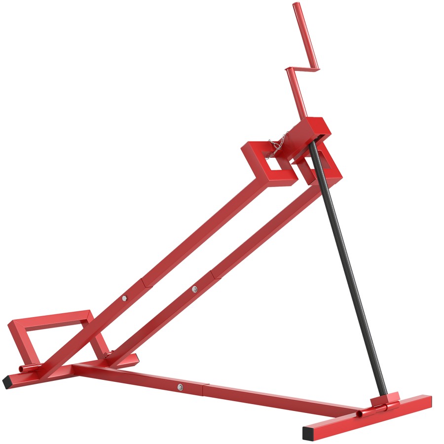 Click to view product details and reviews for Homcom Folding Ride On Lawn Mower Jack Lift 400 Kg Adjustable Steel Lifting Device Telescopic Maintenance Jack Lifter For Lawnmowers Atvs Red.
