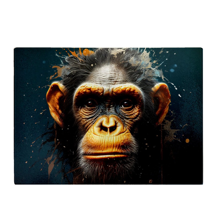 Click to view product details and reviews for Splashart Realistic Monkey Face Glass Chopping Board. Click to view product details and reviews for Splashart Realistic Monkey Face Glass Chopping Board.