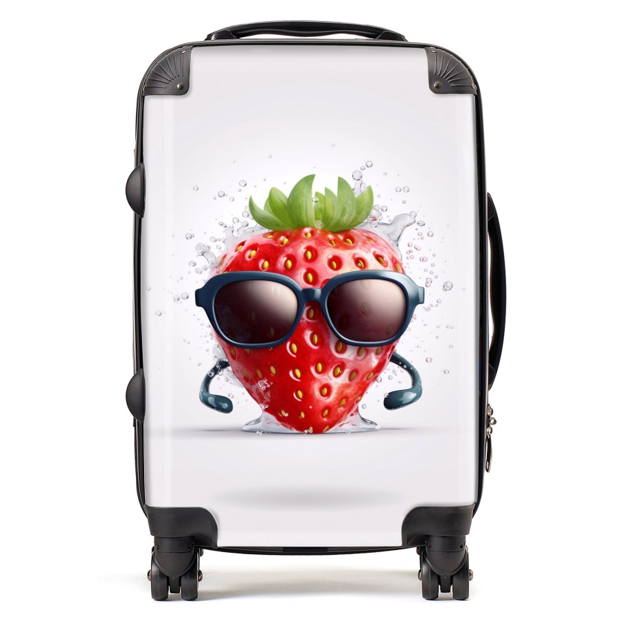 Click to view product details and reviews for Strawberry In Glasses Suitcase Cabin.