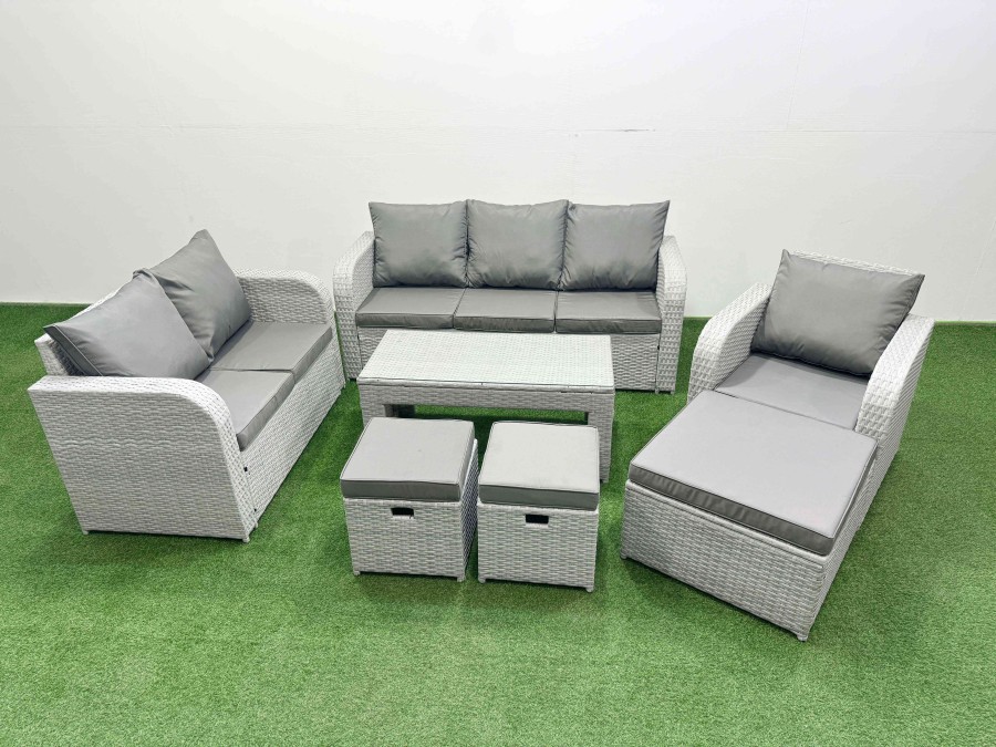 Click to view product details and reviews for Fimous Patio Pe Wicker 9 Seater Outdoor Rattan Furniture Sofa Sets With Oblong Coffee Table Reclining Chair Loveseat Sofa 3 Seater Sofa Stool Light Gr. Click to view product details and reviews for Fimous Patio Pe Wicker 9 Seater Outdoor Rattan Furniture Sofa Sets With Oblong Coffee Table Reclining Chair Loveseat Sofa 3 Seater Sofa Stool Light Gr.