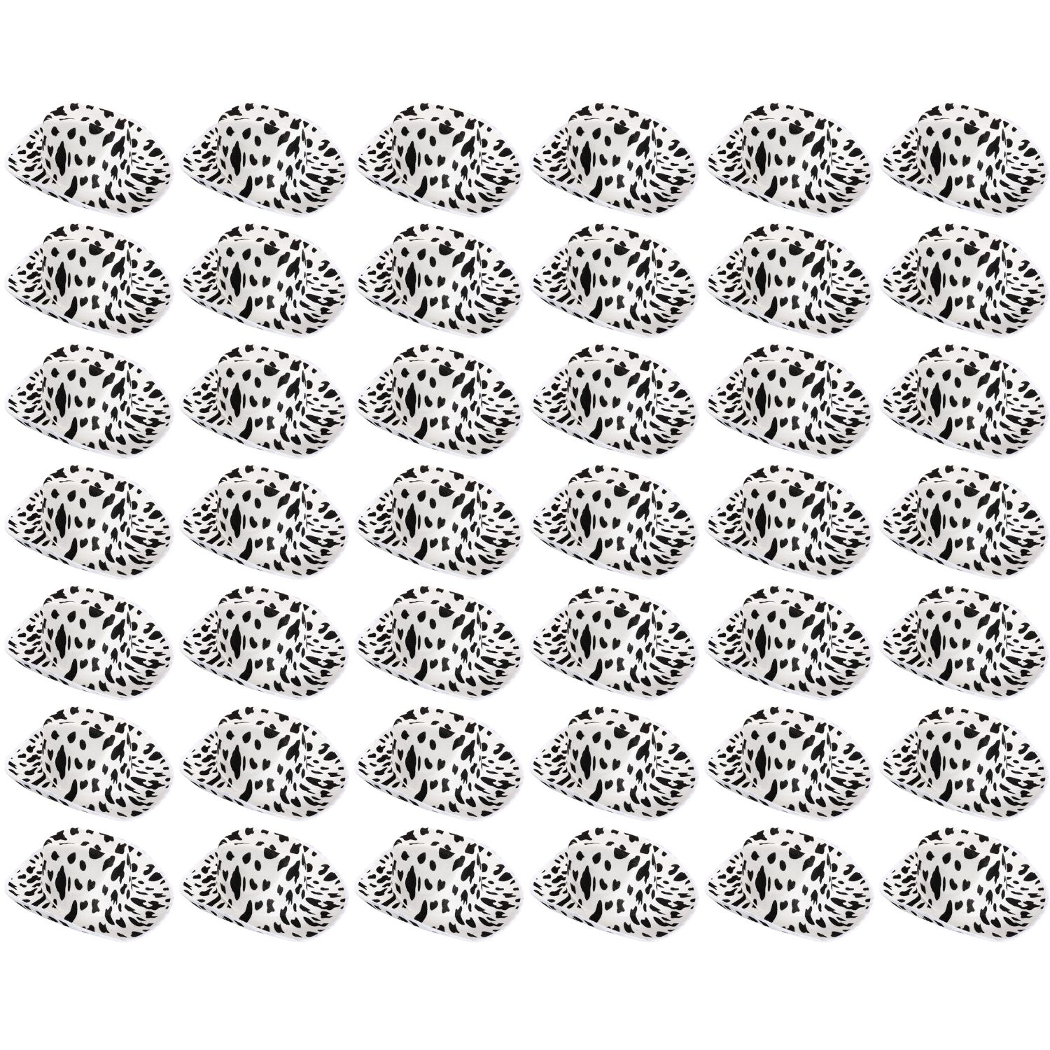Click to view product details and reviews for White Cow Print Cowboy Hat Pack Of 48.