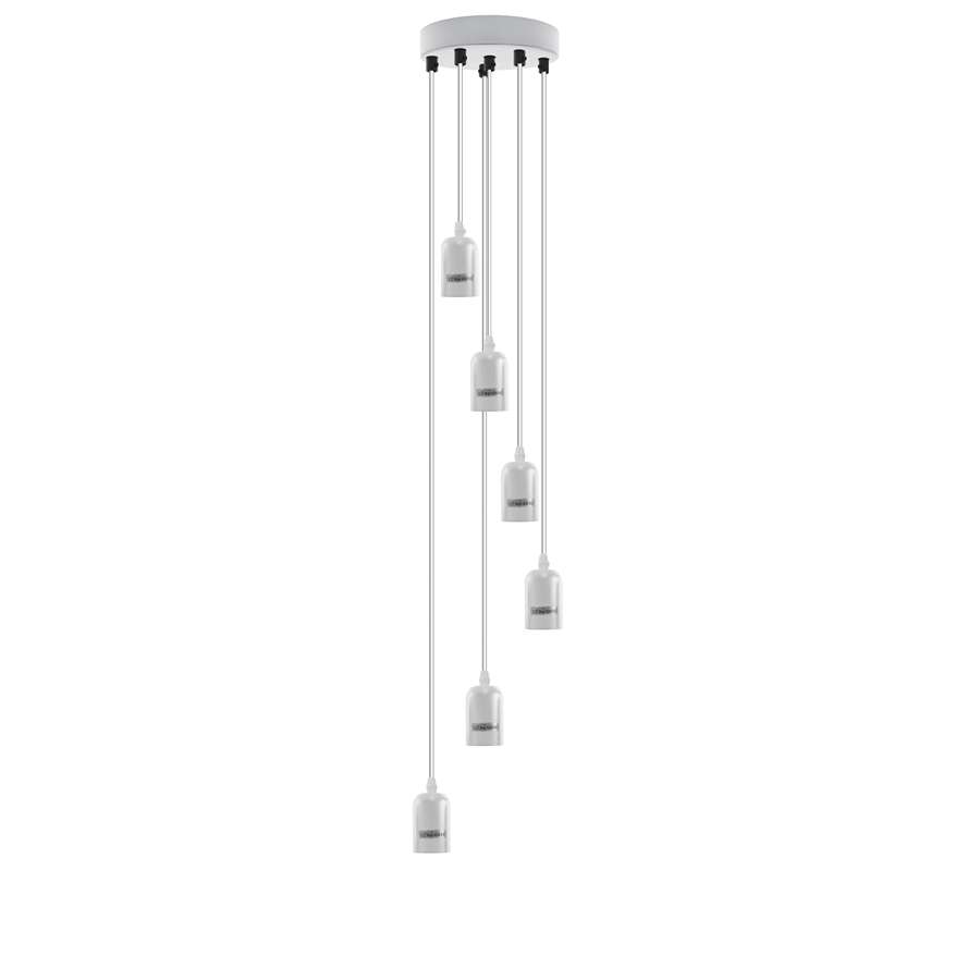 Click to view product details and reviews for Stair Lights 6 Light Cluster Pendant Light For Modern House 5129 Without Blub White.