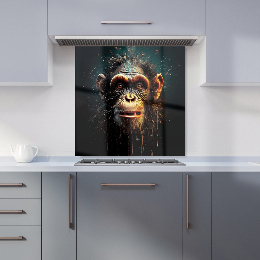 Click to view product details and reviews for Splashart Monkey Face Kitchen Splashback W600mm X H600mm.