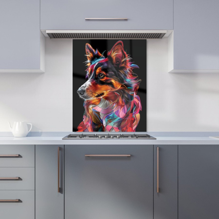 Click to view product details and reviews for Colorful Collie Dreams Kitchen Splashback W600mm X H750mm.