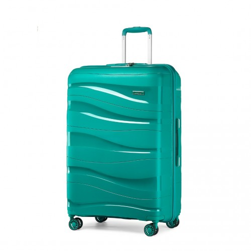 Click to view product details and reviews for K2094l Kono 24 Inch Lightweight Polypropylene Hard Shell Suitcase With Tsa Lock Teal.