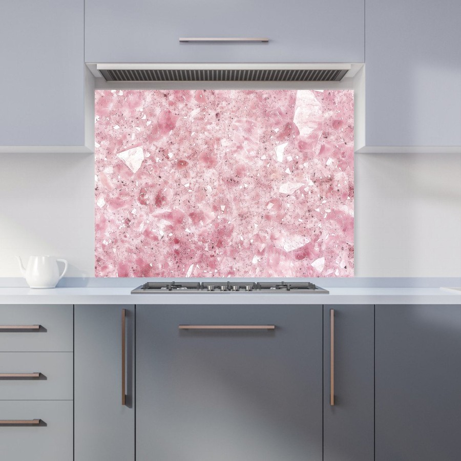 Click to view product details and reviews for Pink Quartz Effect Kitchen Splashback W595mm X H745mm.