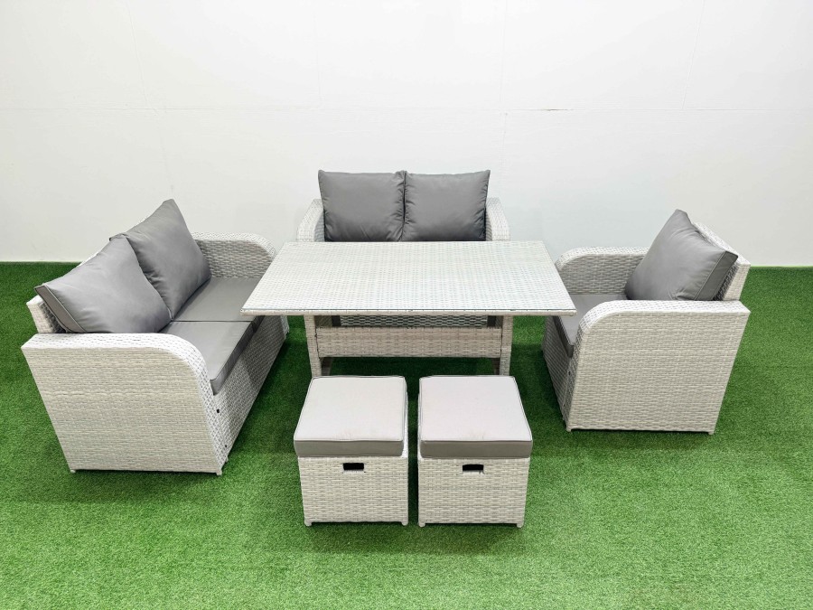 Click to view product details and reviews for Fimous High Back Poly Rattan Garden Furniture Set With Reclining Chair Loveseat Sofa Rectangular Dining Table Indoor Outdoor Patio Set 2 Stool Light. Click to view product details and reviews for Fimous High Back Poly Rattan Garden Furniture Set With Reclining Chair Loveseat Sofa Rectangular Dining Table Indoor Outdoor Patio Set 2 Stool Light.