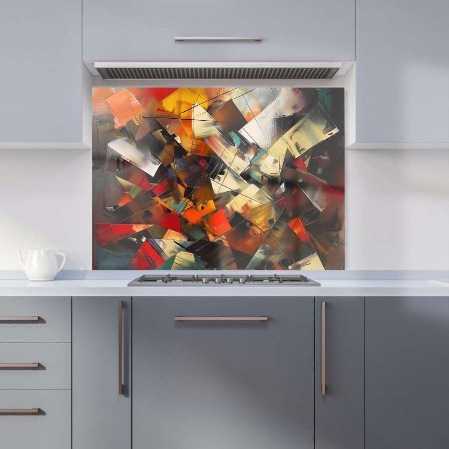 Click to view product details and reviews for Dynamic Chaos Energy Unleashed Kitchen Splashback W900mm X H650mm.