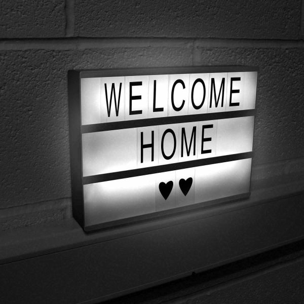 Cinematic LIGHT UP BOX with Letters Symbols Wedding Party Decor A4 LED Sign UK Cinematic LIGHT UP BOX with Letters Symbols Wedding Party Decor A4 LED Sign UK