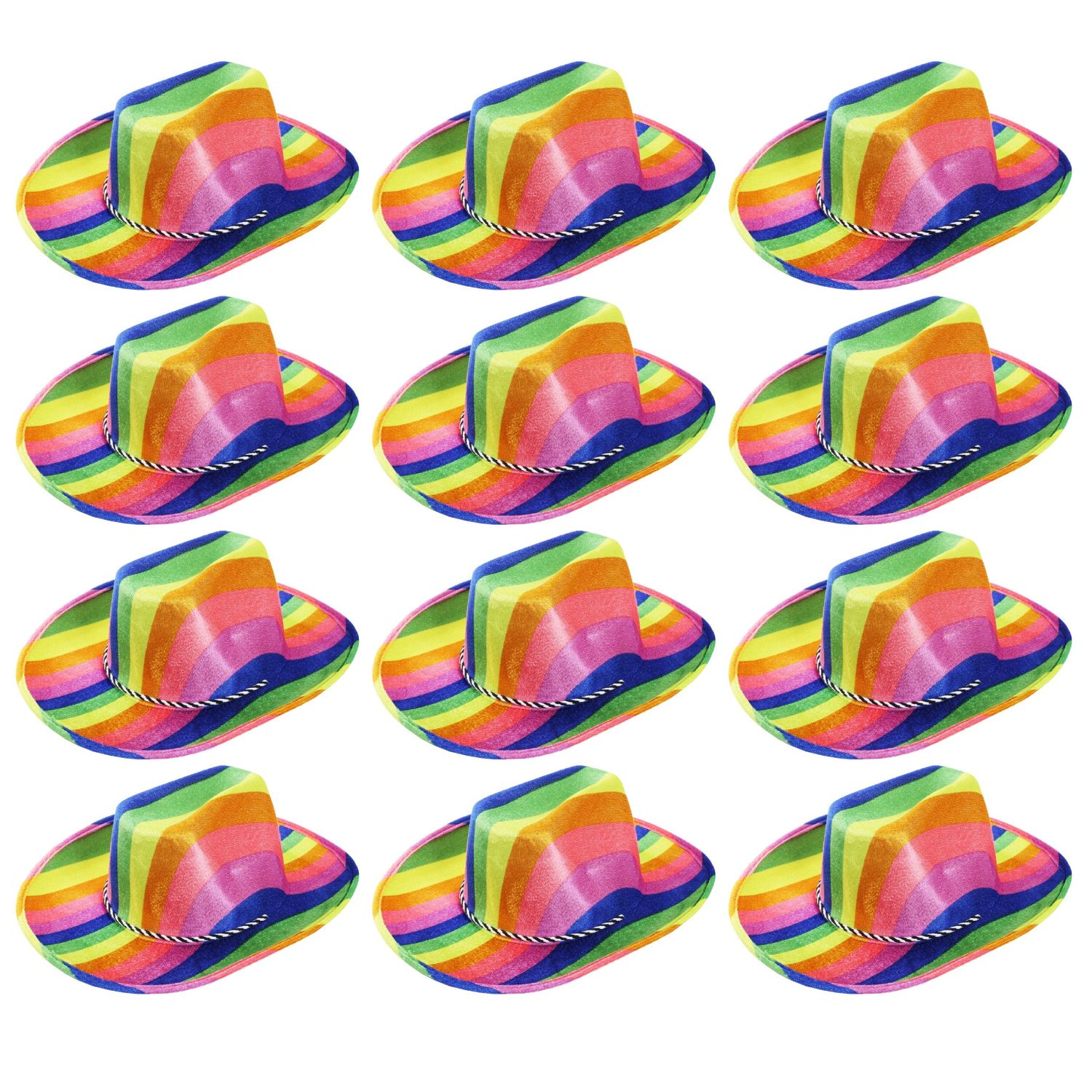 Click to view product details and reviews for Rainbow Pride Cowboy Hat Pack Of 12.