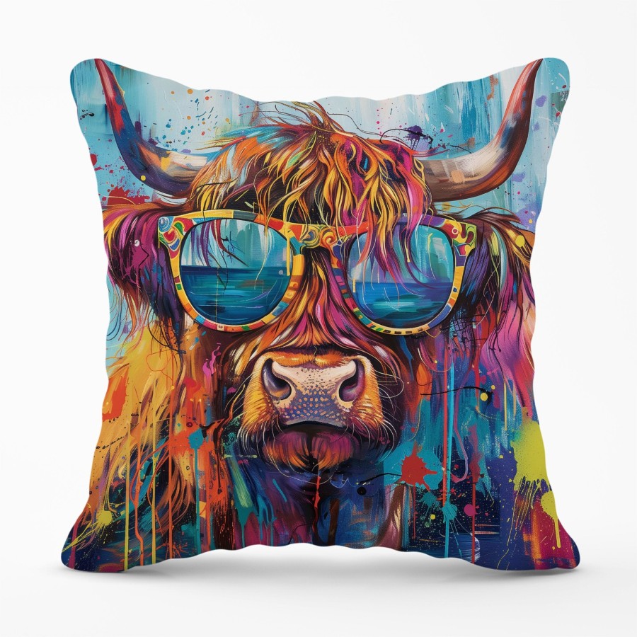 Click to view product details and reviews for Splashart Highland Cow With Glasses Cushions 60cm X 60cm. Click to view product details and reviews for Splashart Highland Cow With Glasses Cushions 60cm X 60cm.