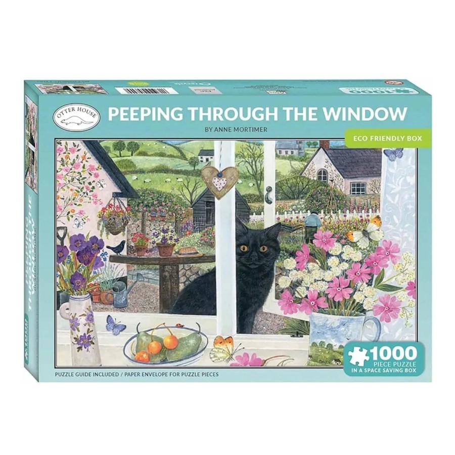 Otter House Illustrated Jigsaw Puzzle Travel Nature 1000 Pieces - Through The Window