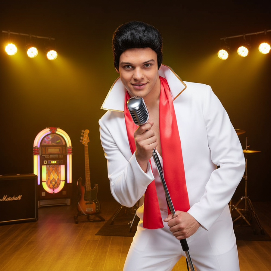 Click to view product details and reviews for Wicked Costumes Mens 1950s Black Rocker Wig Fancy Dress Essential. Click to view product details and reviews for Wicked Costumes Mens 1950s Black Rocker Wig Fancy Dress Essential.