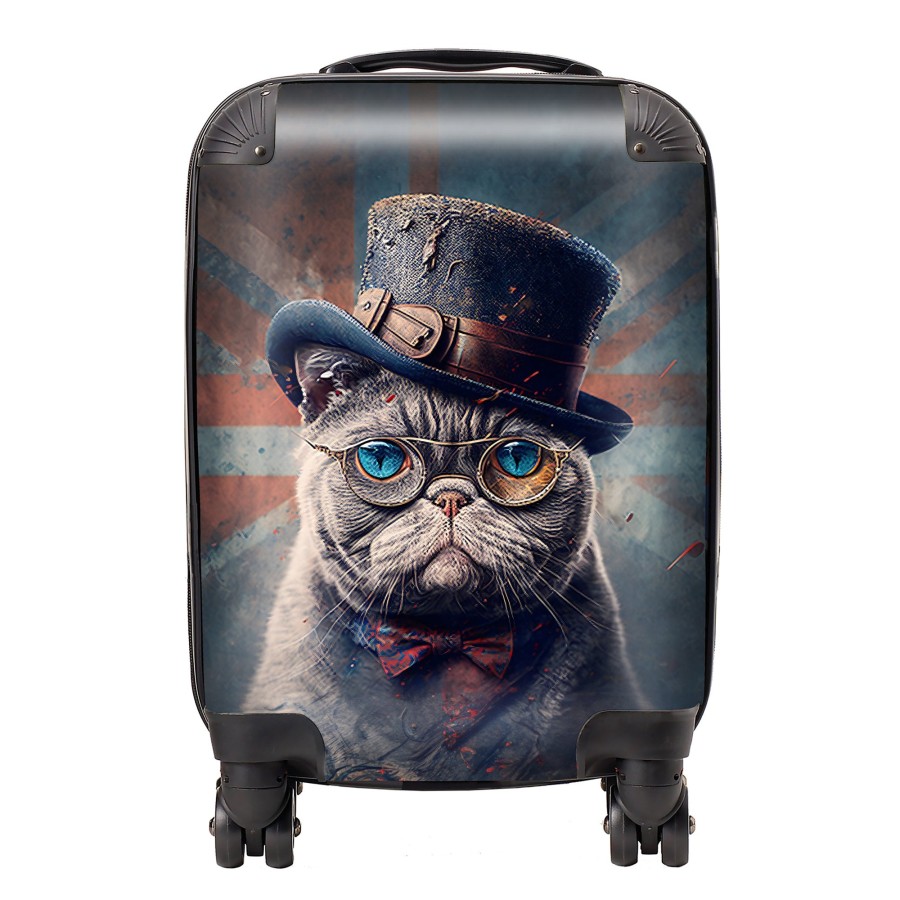 Warren Reed British Shorthair Cat Splashart Suitcase - Small