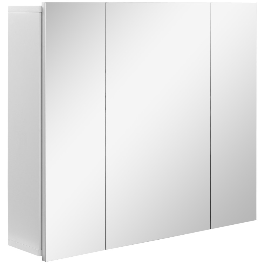 Click to view product details and reviews for Kleankin Bathroom Medicine Cabinet With Mirror Wall Mounted Bathroom Mirror Cabinet With 3 Doors Adjustable Shelves White.