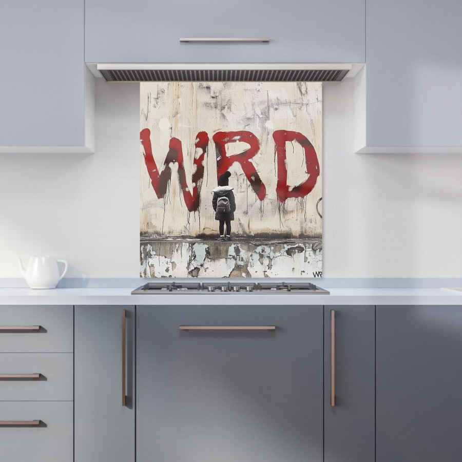 Click to view product details and reviews for Banksy Inspired Warren Reed Designer Kitchen Splashback W700mm X H750mm.