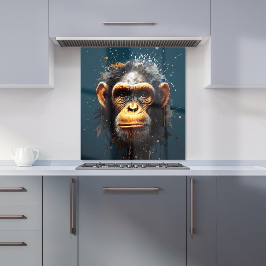 Click to view product details and reviews for Splashart Realistic Monkey Face Kitchen Splashback W900mm X H750mm.