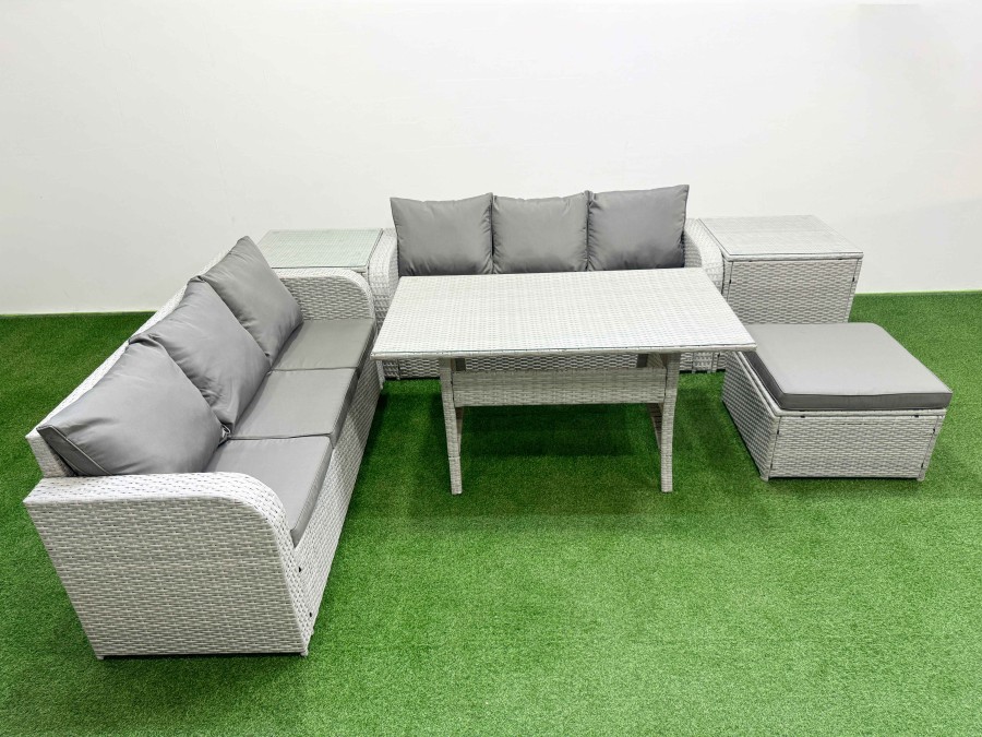 Click to view product details and reviews for Fimous Outdoor Garden Furniture Sets 7 Seater Wicker Rattan Furniture Sofa Sets With Rectangular Dining Table High Back Lounge Sofa Big Footstool 2 Si. Click to view product details and reviews for Fimous Outdoor Garden Furniture Sets 7 Seater Wicker Rattan Furniture Sofa Sets With Rectangular Dining Table High Back Lounge Sofa Big Footstool 2 Si.
