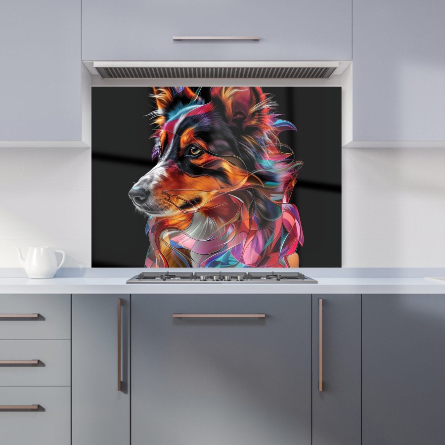 Click to view product details and reviews for Colorful Collie Dreams Kitchen Splashback W595mm X H745mm.