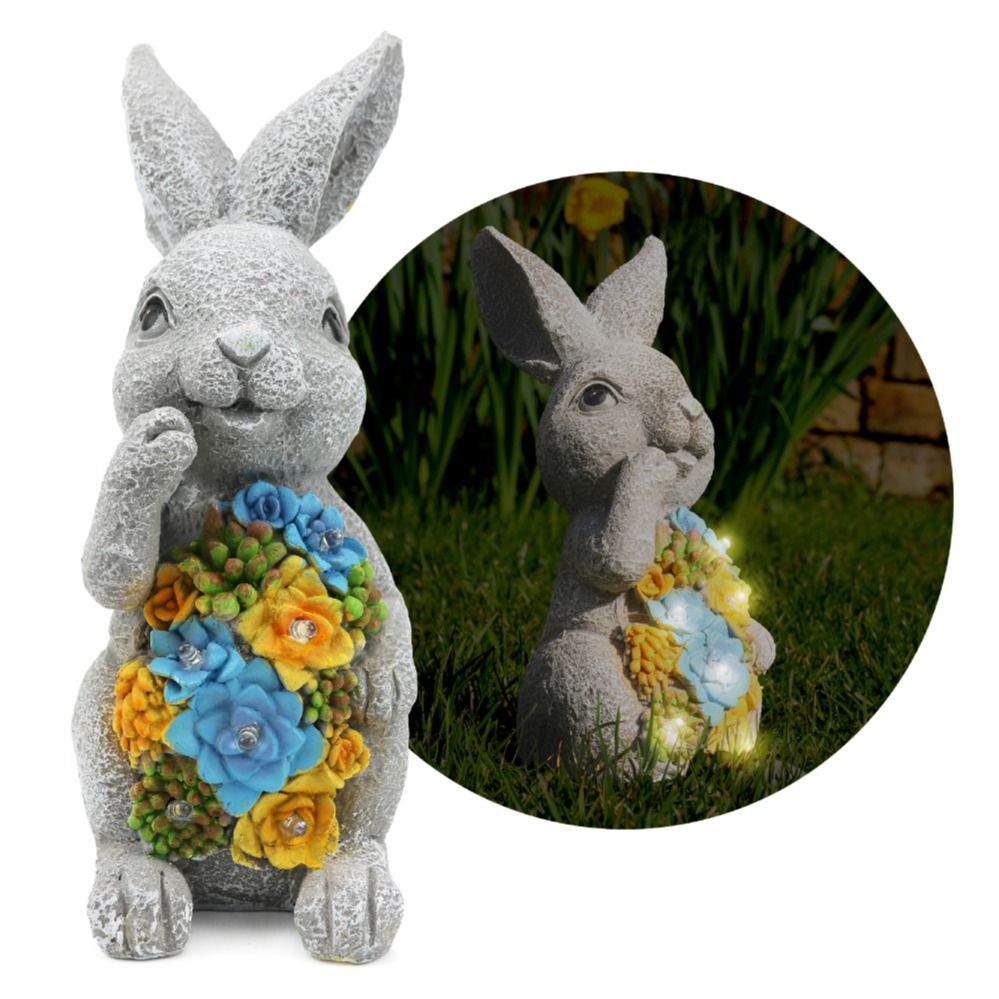 Click to view product details and reviews for Solar Bunny Statue Garden Rabbit Led Decor.