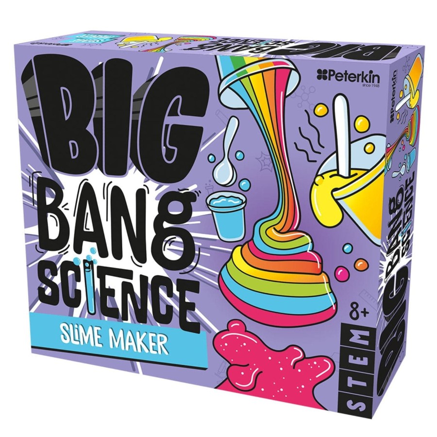 Big Bang Science Slime Maker Kit 4 Fun Experiments Glitter STEM Age 8+