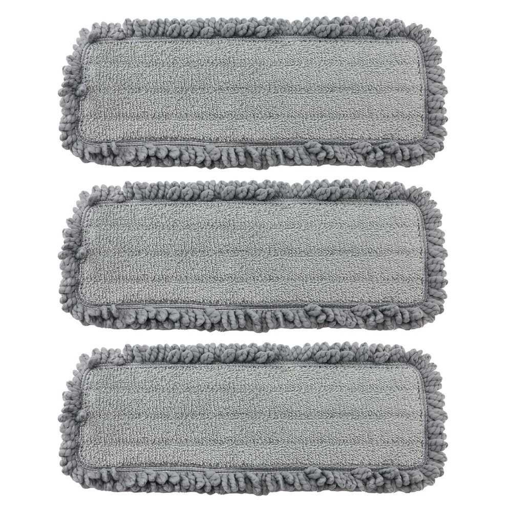 Nest Zest Mop Replacements - 3 X Fluffy Microfibre Pads