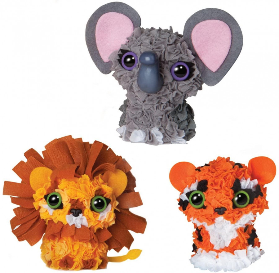 PlushCraft 76290 Zoo Animals Toy, Multi Colour Cazaar