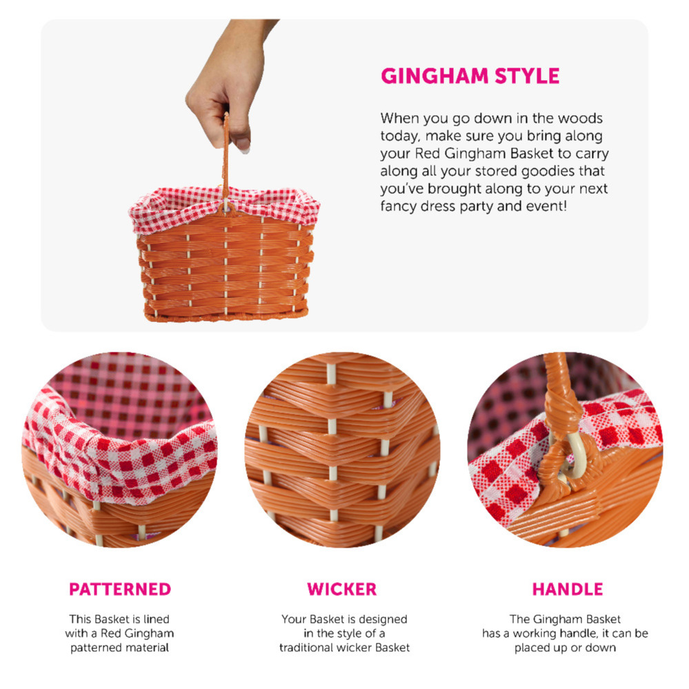 Red Gingham Basket Cazaar