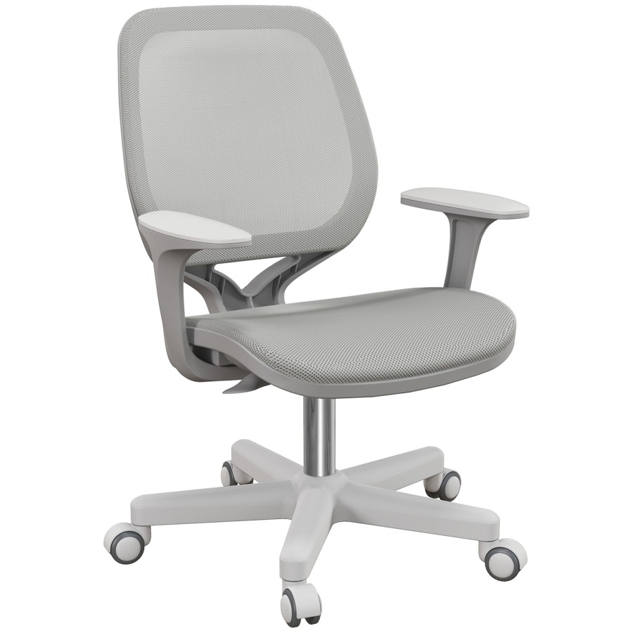 Click to view product details and reviews for Vinsetto Office Chair Breathable Mesh Swivel Desk Chair With Adjustable Height And 360 Degree Swivel Security Wheels For Home Office Study Grey.