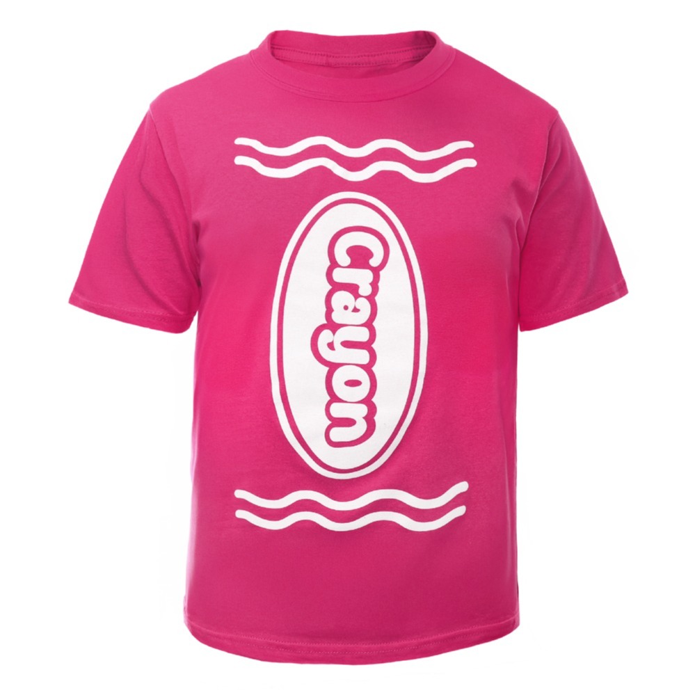 Click to view product details and reviews for Kids Pink Crayon T Shirt â Fun Costume Top Large.