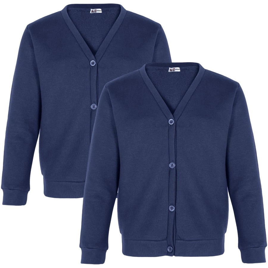 Click to view product details and reviews for Kids Girls Scouts School Uniform Cardigan Brushed Fleece Cardigan 9 10 Years Navy 2 Pack.