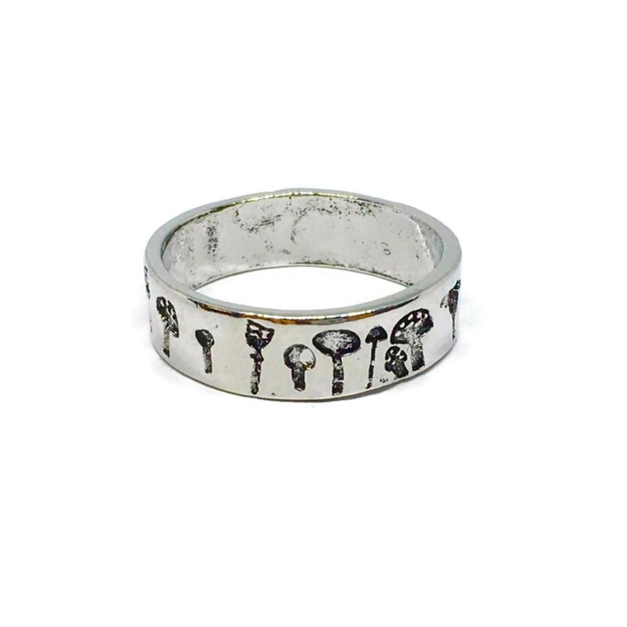 Click to view product details and reviews for Magic Mushroom Art Print Ring 10.