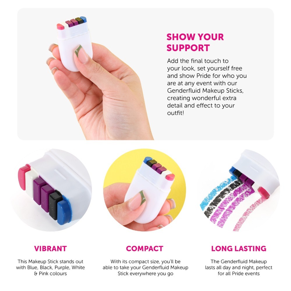 WHOLESALE Pack of 120 Genderfluid Makeup Sticks