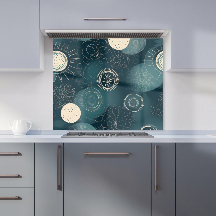 Blue Moon and Sun Kitchen Splashback