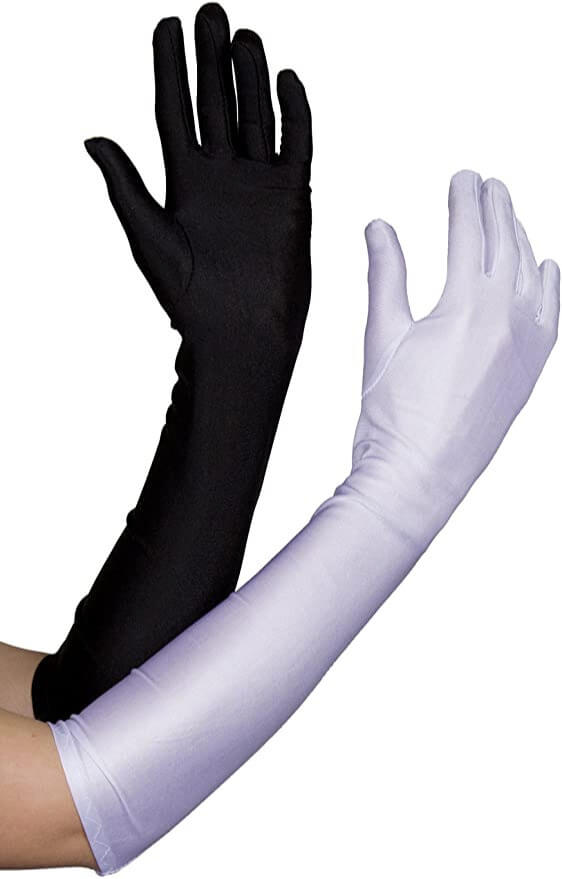 BLACK AND WHITE GLOVES