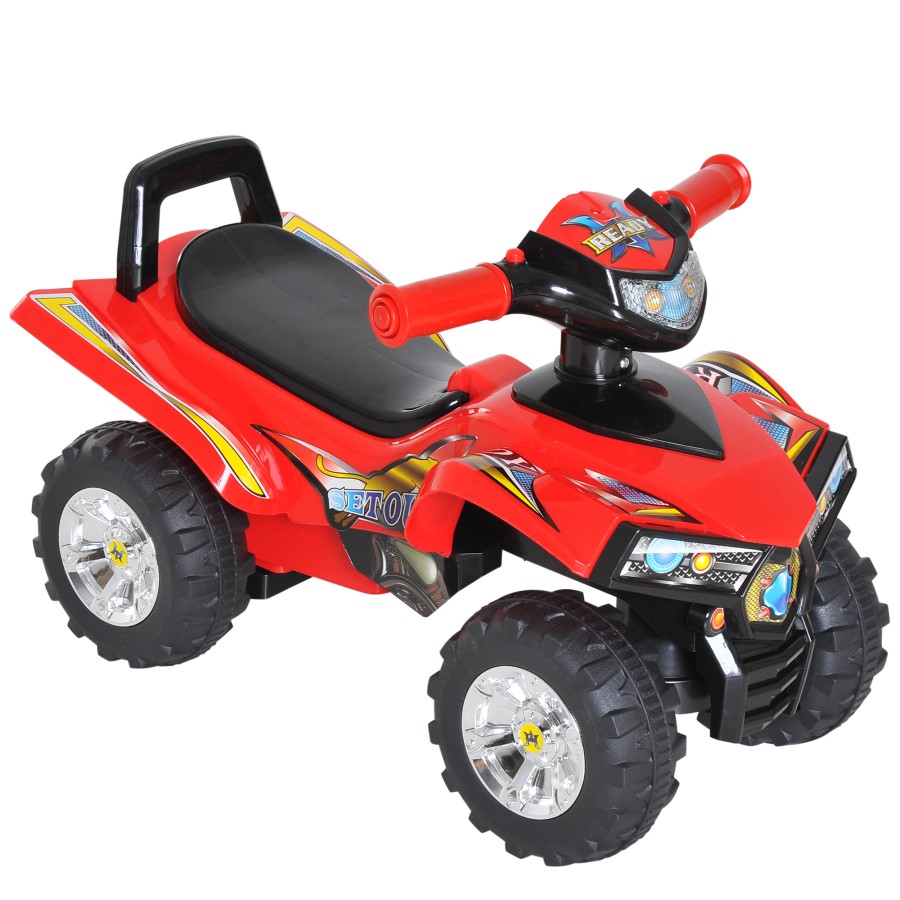 Click to view product details and reviews for Homcom Kids Ride On Quads Boys Girls Led Lights Horn Music Toys 4 Wheels Red.
