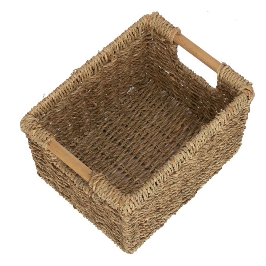 Red Hamper Nordic Seagrass Storage Basket - Small