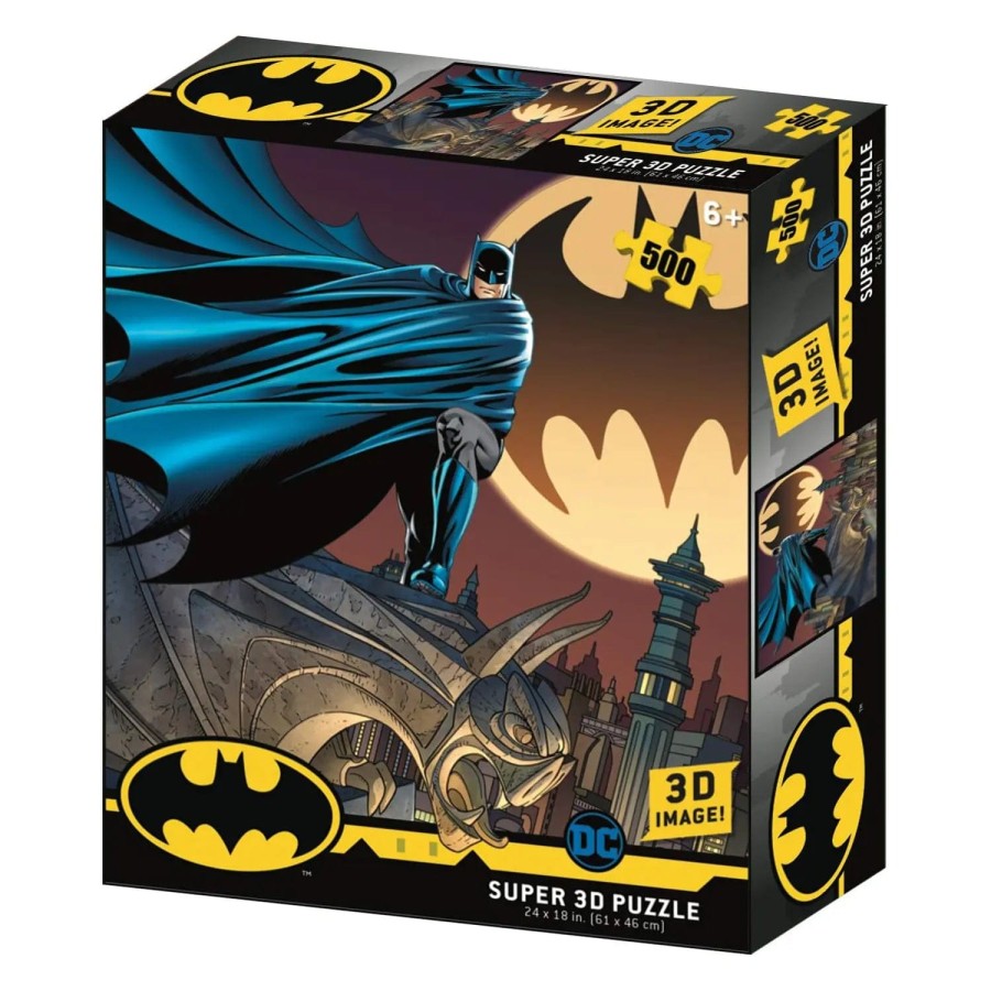 DC Comics Prime 3D Image Jigsaw Batman Superman 500 Pieces