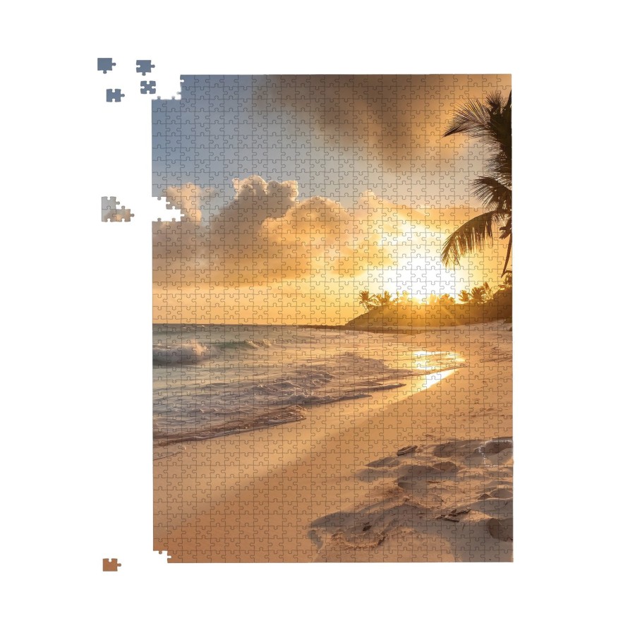 Warren Reed - Designer Sunrise In Paradise Jigsaw Puzzle - 500 Piece