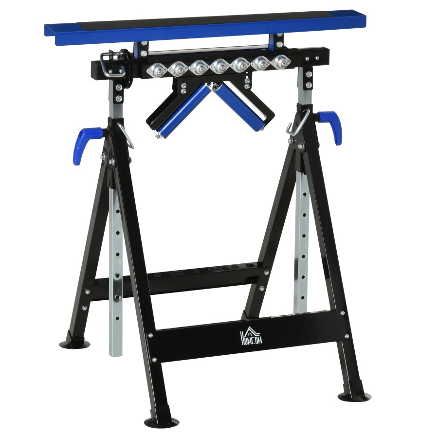 Click to view product details and reviews for Homcom Multi Function Workbench Work Table Ball Support Stand Roller Trestle.